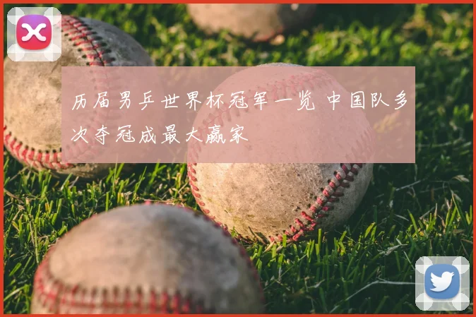 历届男乒世界杯冠军一览 中国队多次夺冠成最大赢家